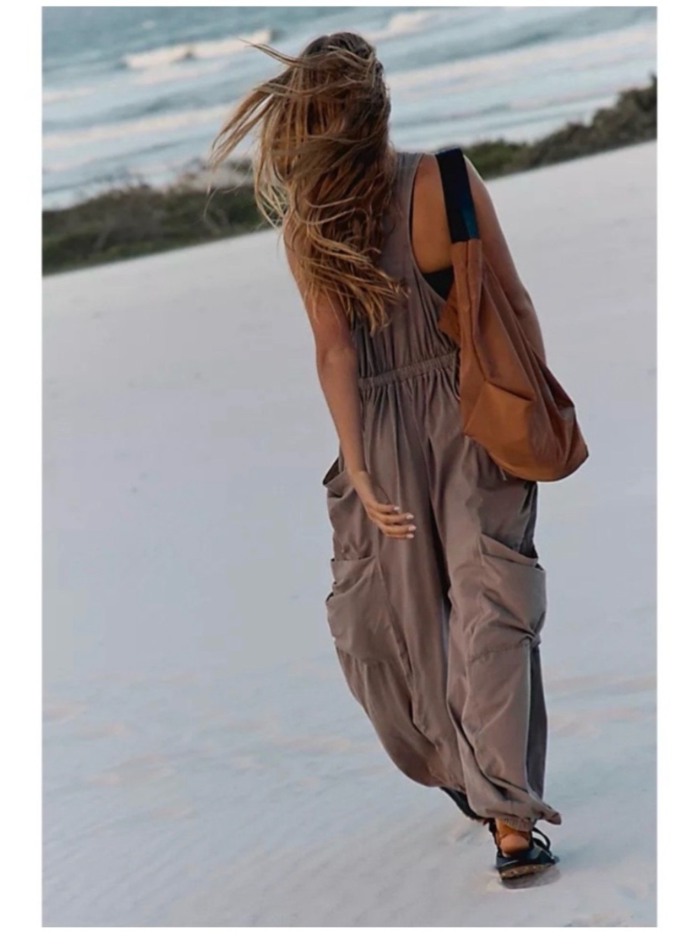 Free People Movement Onesie One Piece Jumpsuit Infinity Slouchy XS Beige